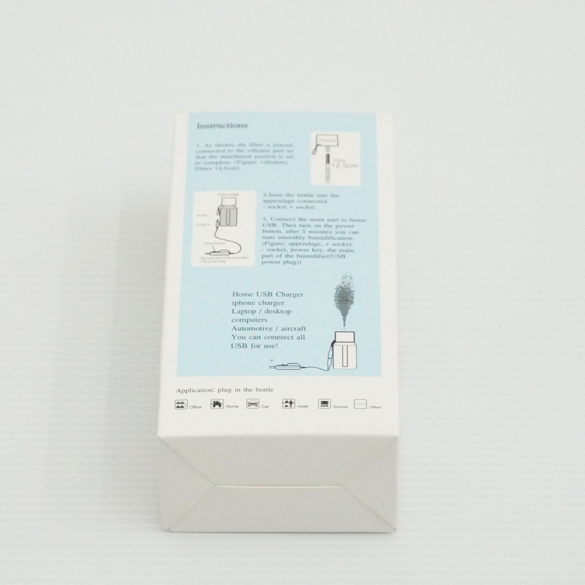 【在庫処分セール】ペットボトル用タイプ加湿器ブルー【HWB-BU】