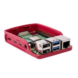 Raspberry Pi 4 Model B用 公式ケース(赤/白)【187-6749】