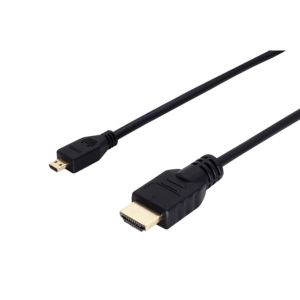 HDMIケーブル(HDMIタイプA-microHDMIタイプD、1m、黒) HDMI-MICRO-A-V2.0-1M -製｜電子部品・半導体通販のマルツ