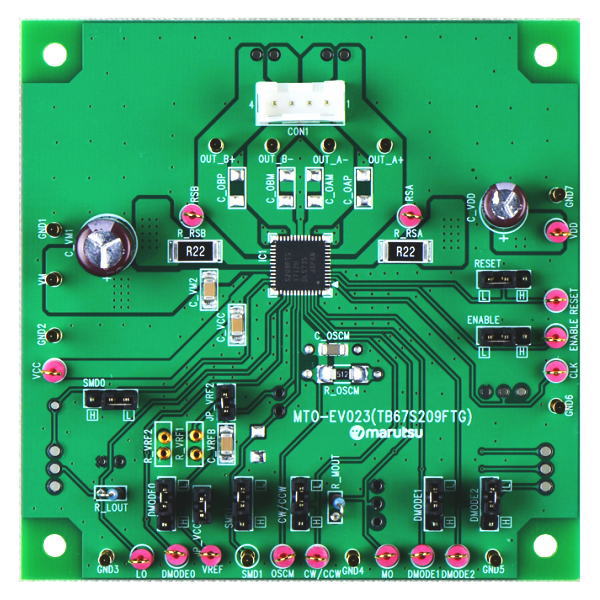 モータドライバIC評価基板(TB67S209FTG)【MTO-EV023(TB67S209FTG)】