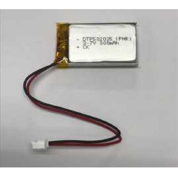 リチウムイオンポリマー電池(3.7V、300mAh)