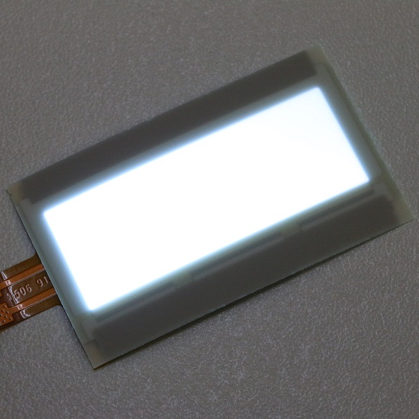 はんだ端子付きフレキシブル有機EL照明(白、発光面43.4×15.9mm)【A88MA2B】