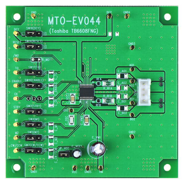 モータドライバIC評価基板(TB6608FNG)【MTO-EV044(TB6608FNG)】
