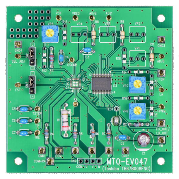 モータドライバIC評価基板(TB67B008FNG)【MTO-EV047(TB67B008FNG)】