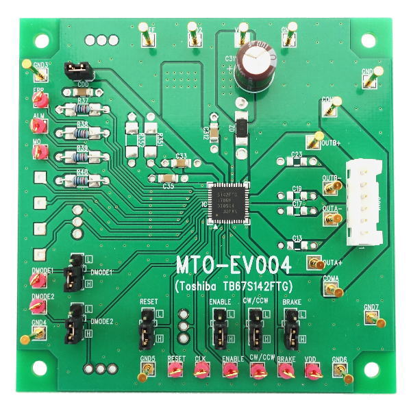 モータードライバIC評価基板(TB67S142FTG)【MTO-EV004(TB67S142FTG)】