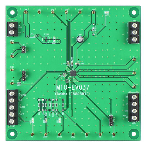 モータードライバIC評価基板(TC78B025FTG)【MTO-EV037(TC78B025FTG)】