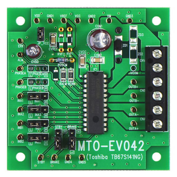 モータードライバIC評価基板(TB67S141NG)【MTO-EV042(TB67S141NG)】