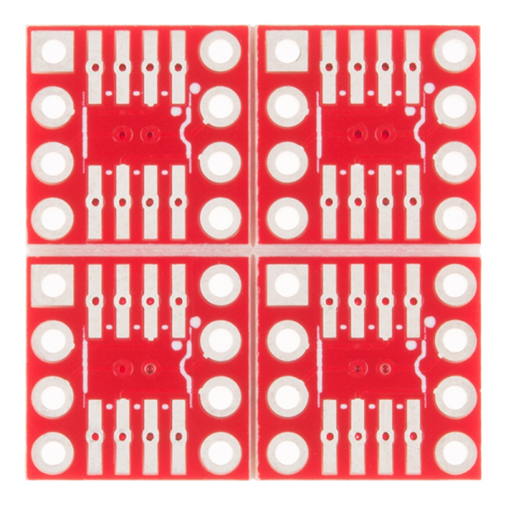 SparkFun SOIC-DIP変換アダプタ(4ピース)【BOB-13655】