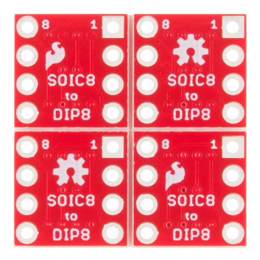 SOIC TO DIP ADAPTER 8PIN1=4PCS【BOB-13655】