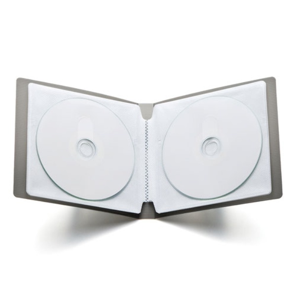 DVD・CDファイルケース(12枚収納・ブラック)【FCD-FL12BK】