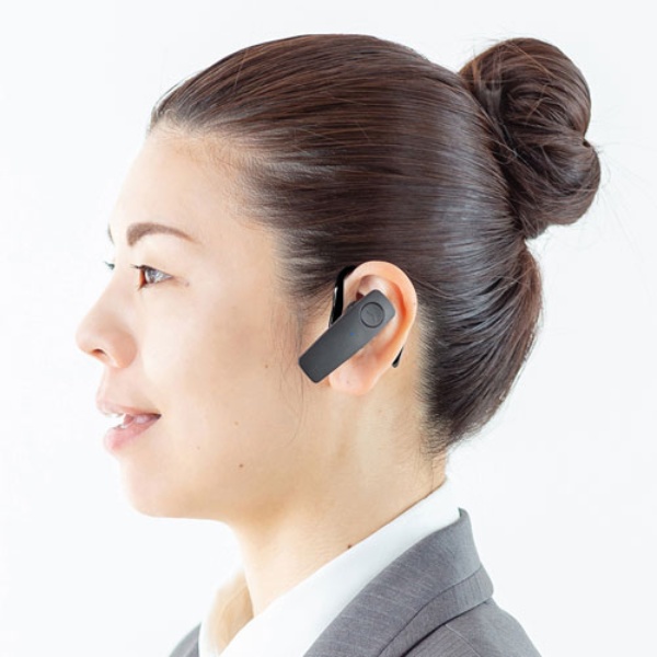 防水Bluetooth片耳ヘッドセット【MM-BTMH41WBK】