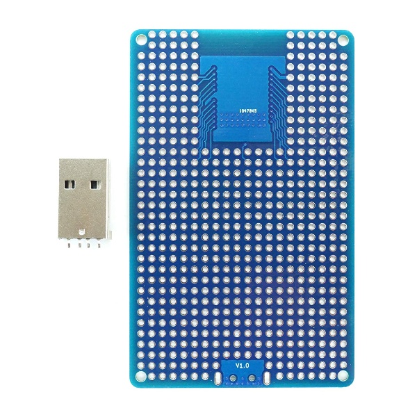 ESP-WROOM-32プロト基板L+USB TypeA【ABB-ESP32-PRT-L-UTA】