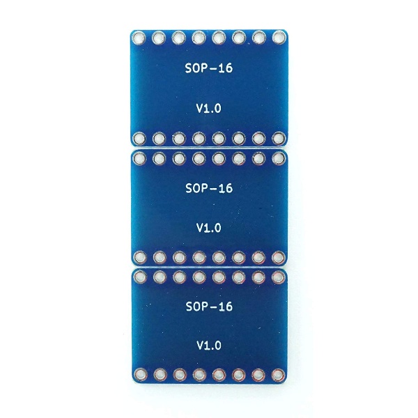 SOP-16ピッチ変換基板(3枚パック)【ABB-SOP-16-CV】