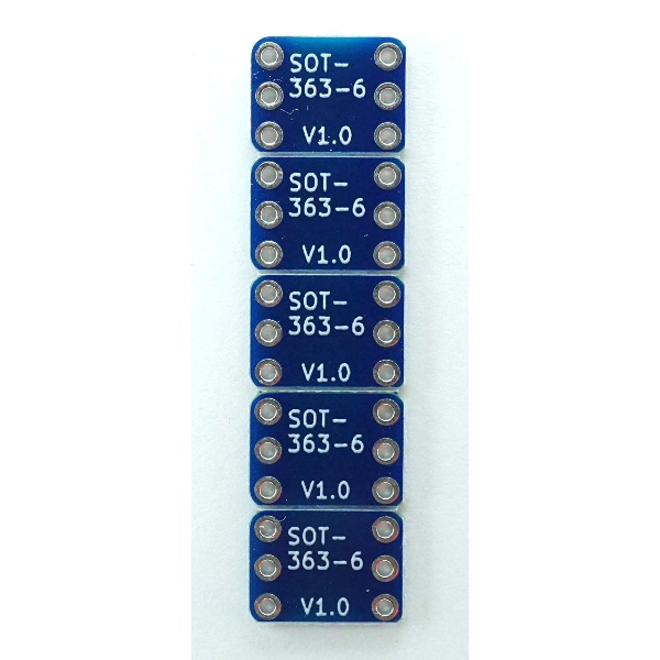 SOT-363-6 ピッチ変換基板(5枚パック)【ABB-SOT-363-6-CV】