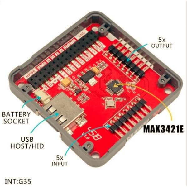 M5Stack用MAX3421E搭載USBモジュール【M5STACK-M020】