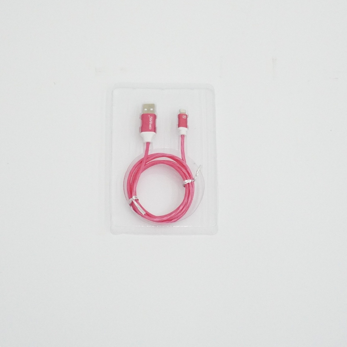 【在庫処分セール】流れるLED Lightningケーブル【EM-US20L-LEDFL-1M-RD】