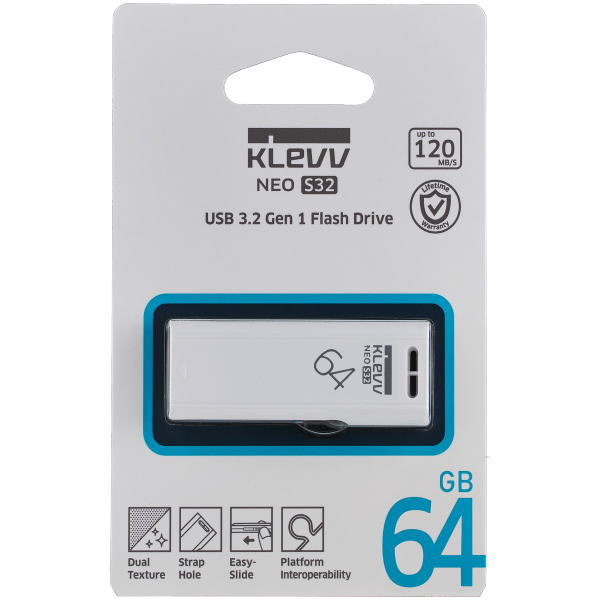 USBフラッシュメモリ(USB3.2対応、64GB)【K064GUSB4-S3】