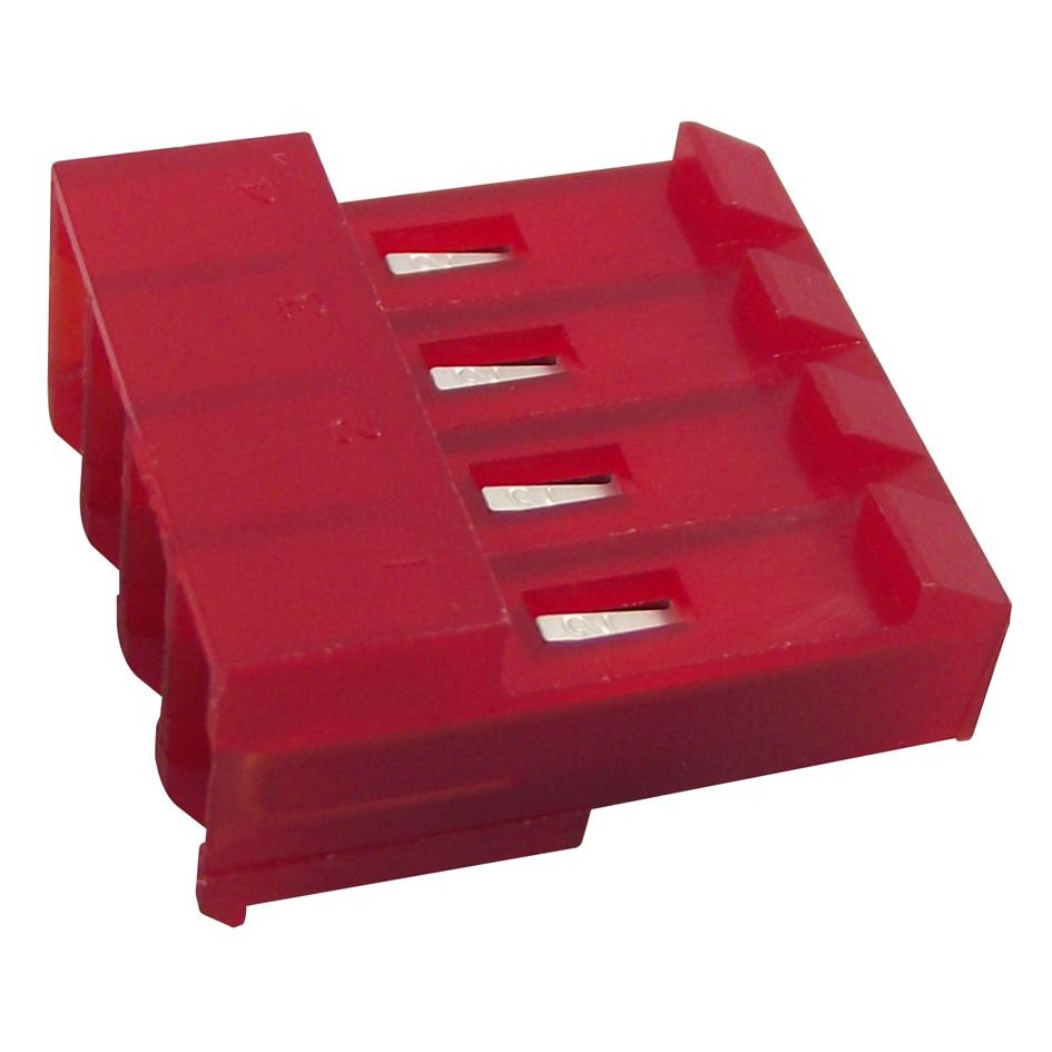 WIRE-BOARD CONNECTOR RECEPTACLE 4 POSITION 3.96MM 3-640428-4