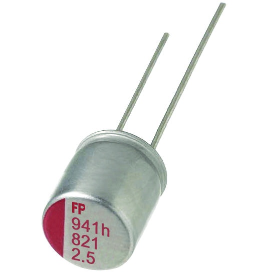 UCC Condensatore Al Polimero 560uF 6.3V ESR 8mOhm - 2 Pezzi, Radiale 6.3x8mm
