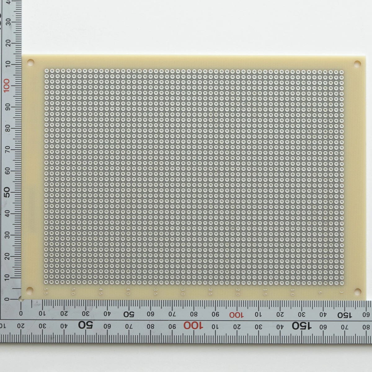 ユニバーサル基板 鉛フリー 両面 ガラスエポキシ スルホールはんだ 160×115mm【ICB-96GHD-PBF】