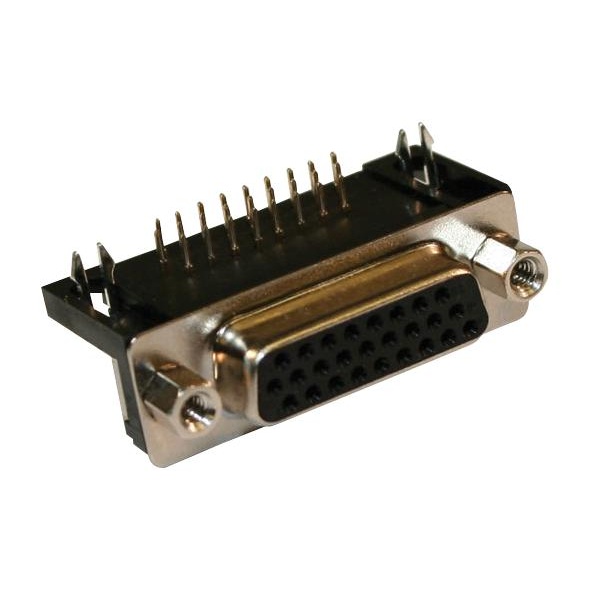 Connecteur Sub-D HD 15 Positions – AMPHENOL ICC, Soudure, Modèle L17D45PK-M-09+L77HDE15S, Fabricant Suède