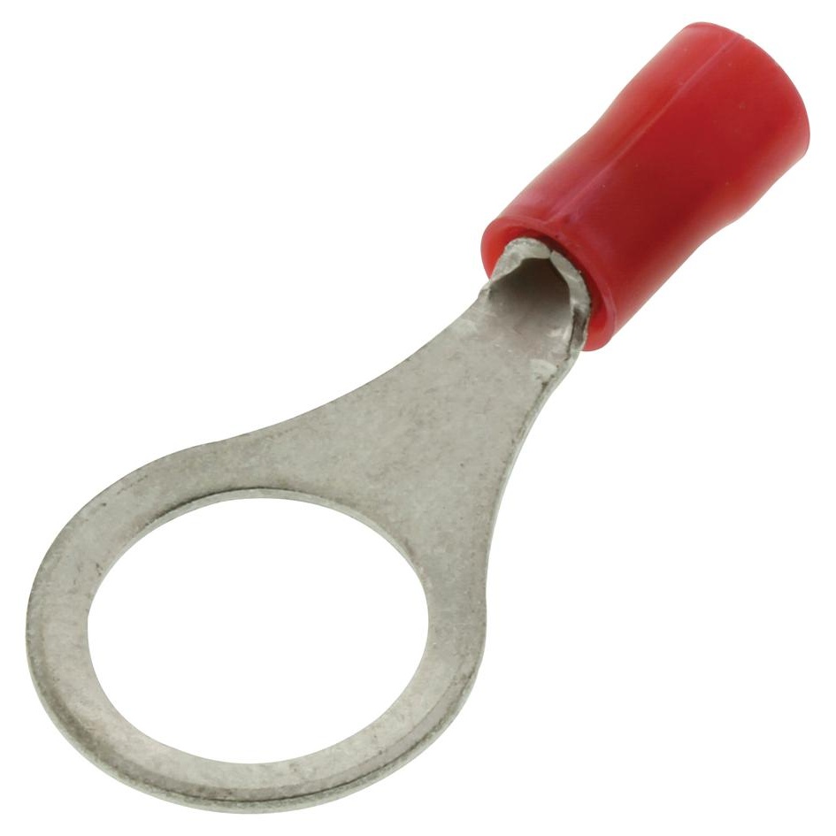 TERMINAL RING 9.53MM STUD CRIMP RED 22-16AWG 34152 AMP Connectors / TE ...