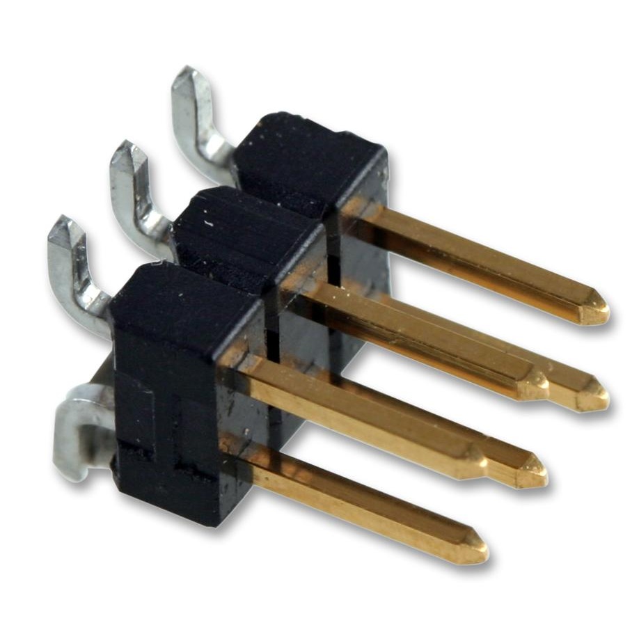 CONNECTOR HEADER SMT RA 2.54MM 6WAY 1241050-3 AMP Connectors