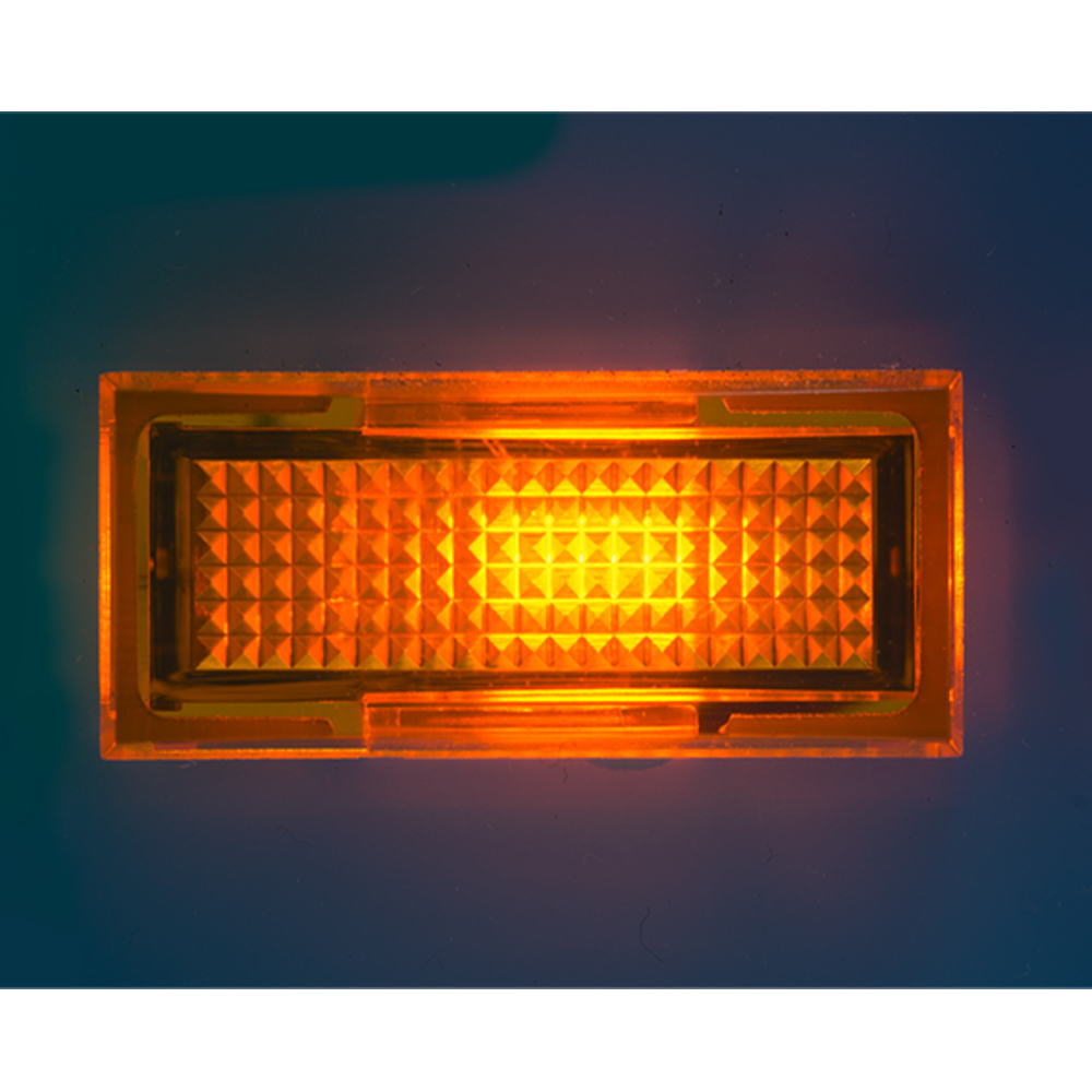 ネオンブラケット 角型 AC100V~125V レンズ:橙【BN-51-1-OR】