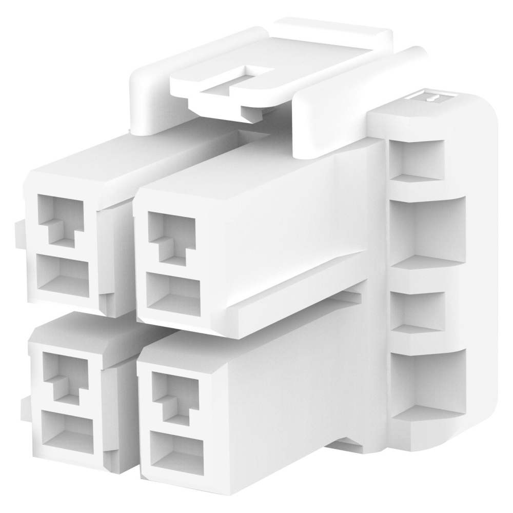 PLUG HOUSING 4POS PA 6.6 GF NATURAL 1376392-1 AMP Connectors