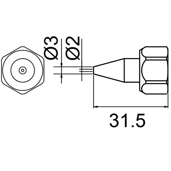 ノズル φ1.5 MELTER 806用【801-N-2】