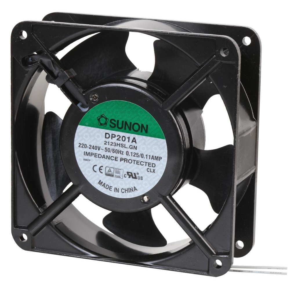 FAN 120X120X38MM 230VAC 85CFM 43DBA DP201A/2123HSL.GN Sunon Fans製 