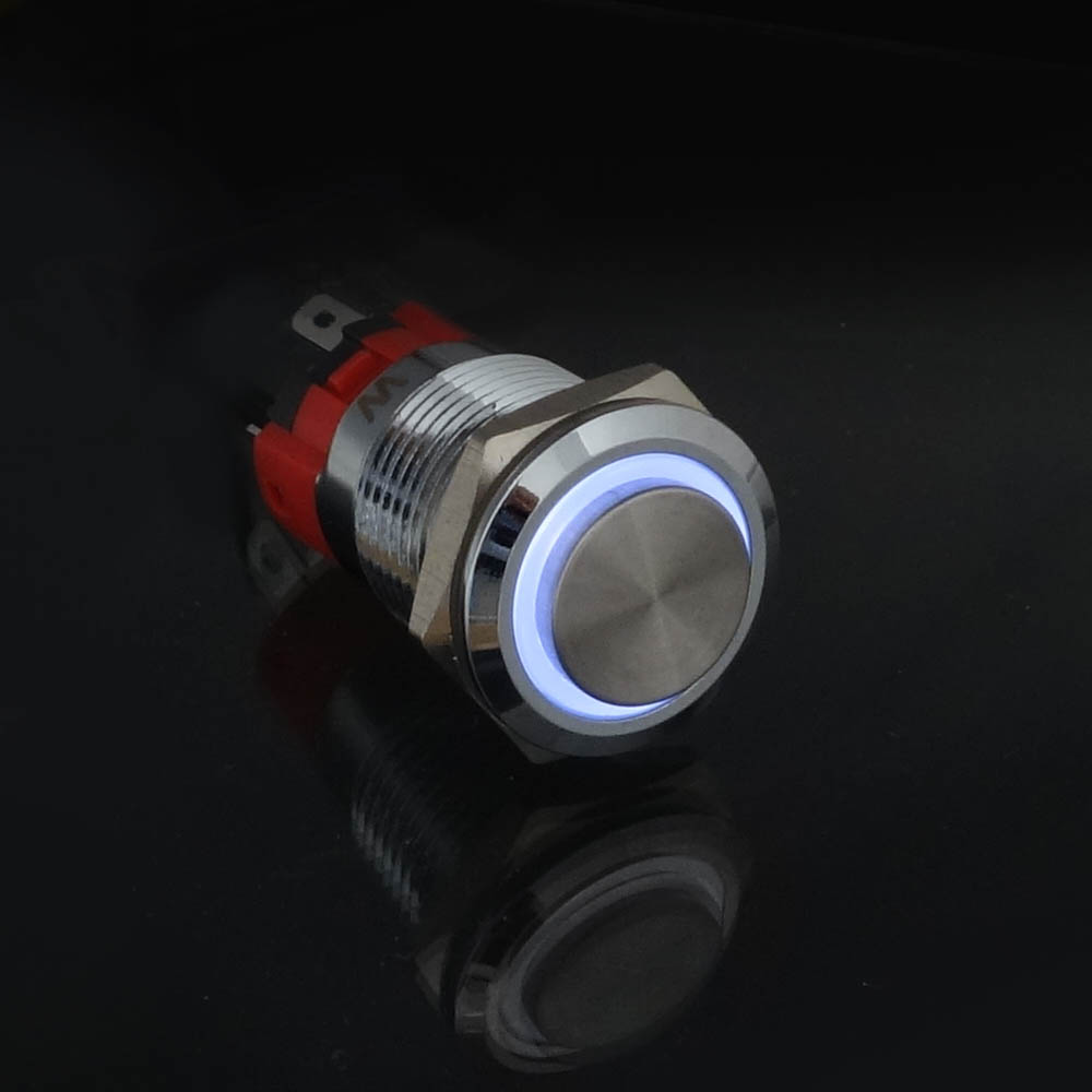 ラッピング無料】 LED押しボタンスイッチ 12MM ×3個 オルタネイト型