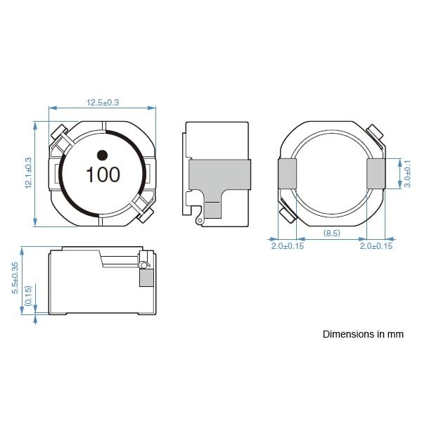 電源回路用巻線型インダクタ【CLF12555T-470M】