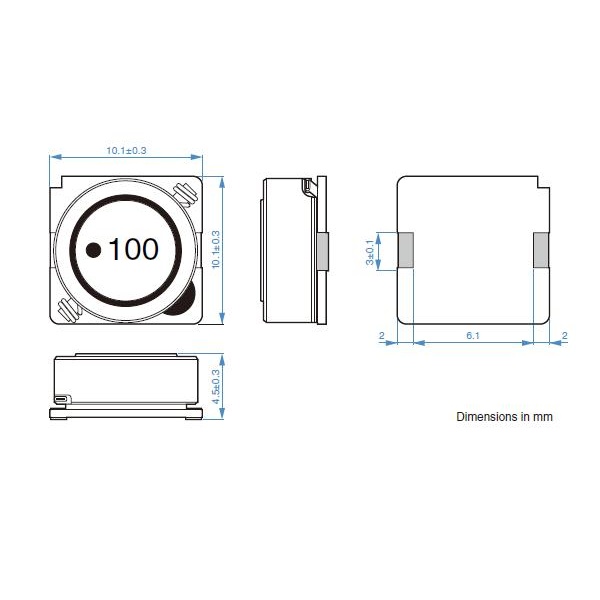 巻線型インダクタ【SLF10145T-151MR79-PF】