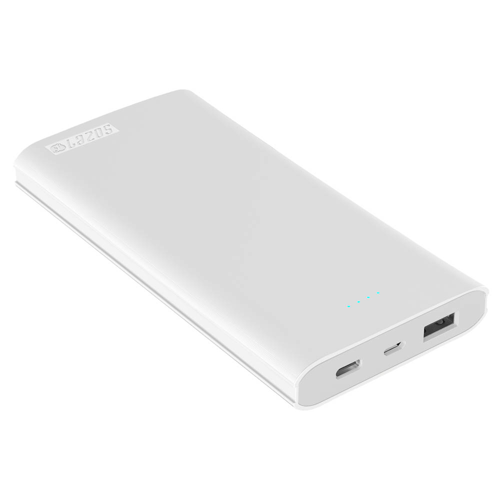 モバイルバッテリー(10000mAh Type-C対応 ホワイト)【L-M10C-W】