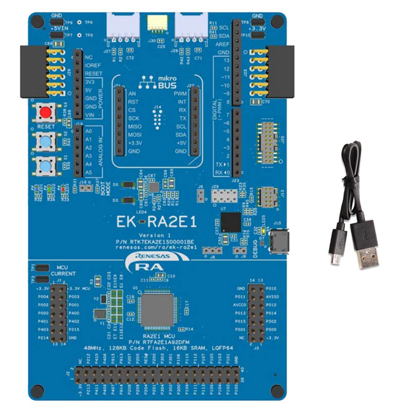 Evaluation Kit for RA2E1(EK-RA2E1評価キット)【RTK7EKA2E1S00001BE】