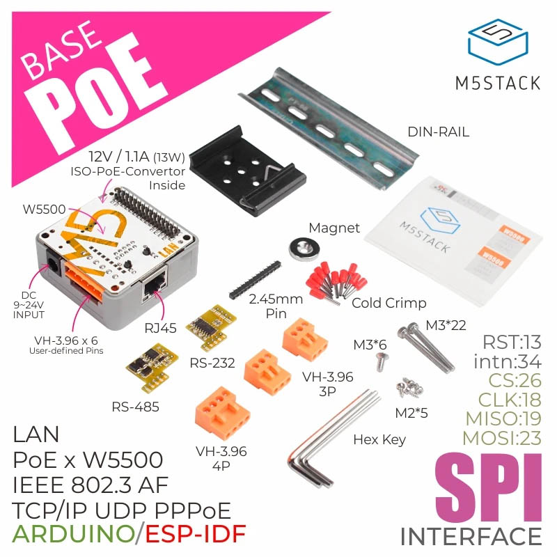 Poe対応lanモジュール M5stack K012 C M5stack製 電子部品 半導体通販のマルツ