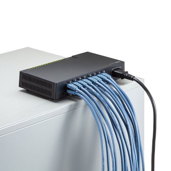 ギガビット対応 スイッチングハブ(16ポート・マグネット付) LAN-GIGAP1602BK サンワサプライ製｜電子部品・半導体通販のマルツ