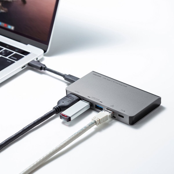 USB Type-C ドッキングハブ(HDMI・LANポート搭載)【USB-3TCH15S2】