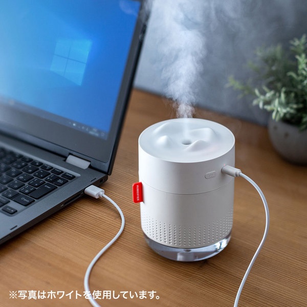 USB加湿器(LEDライト付き)グレー色【USB-TOY100GY】