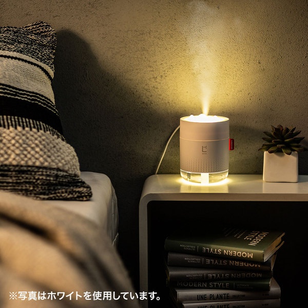 USB加湿器(LEDライト付き)グレー色【USB-TOY100GY】