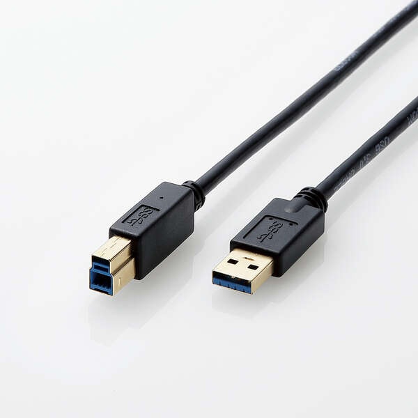 USB3.0ケーブル ブラック(0.5m) DH-AB3N05BK エレコム製|電子部品