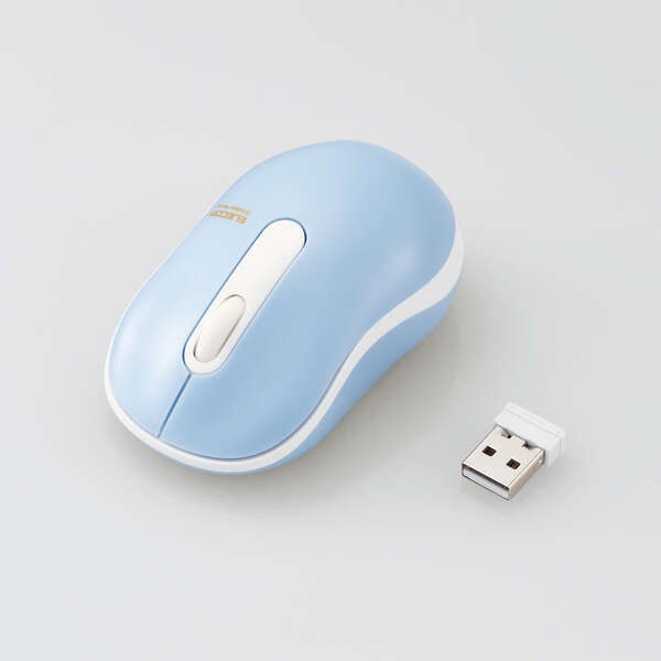 抗菌 ワイヤレス静音光学式マウス(3ボタン/Sサイズ) M-DY10DRSKBUL エレコム製｜電子部品・半導体通販のマルツ