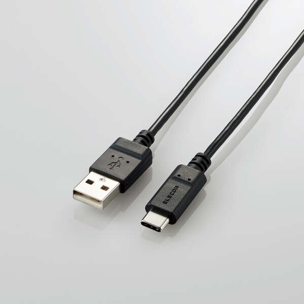 まとまるUSB Type-C(USB-C)ケーブル 1.0m MPA-MAC10NBK エレコム製｜電子部品・半導体通販のマルツ