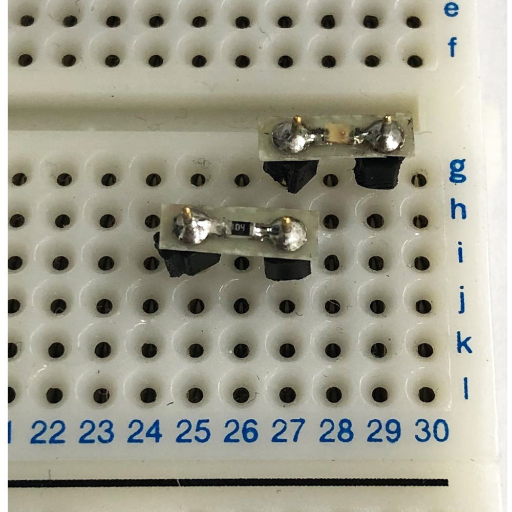 SMD DIP変換基板(片面、ガラスエポキシ、54.68×25.24mm)【UB-SMD01】