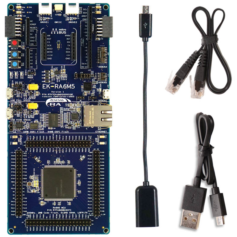 Evaluation Kit for RA6M5(EK-RA6M5評価キット)【RTK7EKA6M5S00001BE】