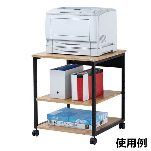 木目調プリンタスタンド(W600)【LPS-117LM】