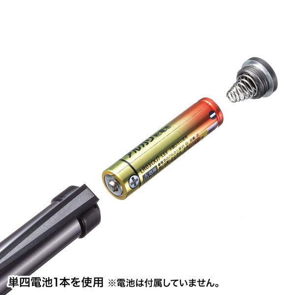 電池式タッチペン(ブラック)【PDA-PEN48BK】