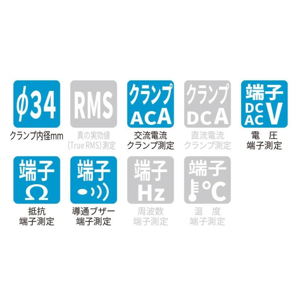 クランプメータ 一般(ISO)校正付(検査成績書+トレサビリティ体系図)【AD5581BL-00A00】