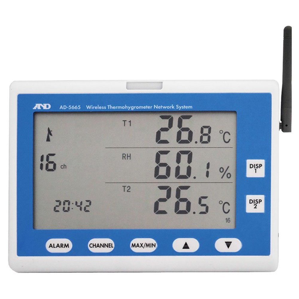 ZigBeeワイヤレス温湿度計測システム(子機)AD5665-01 一般(ISO)校正付(検査成績書+トレサビリティ体系図)【AD5665-01-00A00】